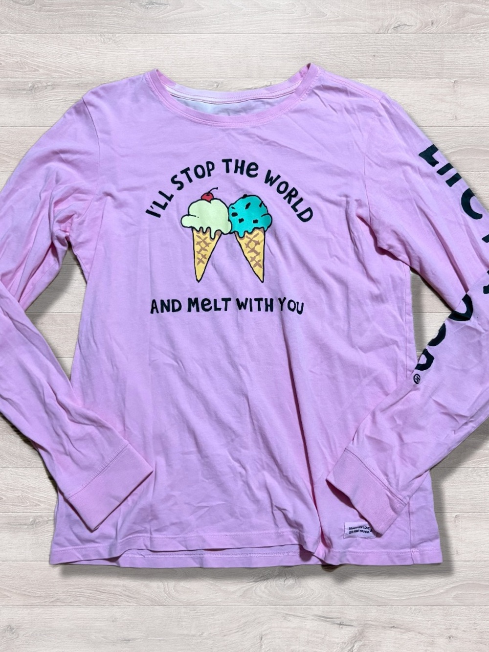 Life Is Good Ice Cream I’ll Stop The World And Melt With You Shirt Small Crusher